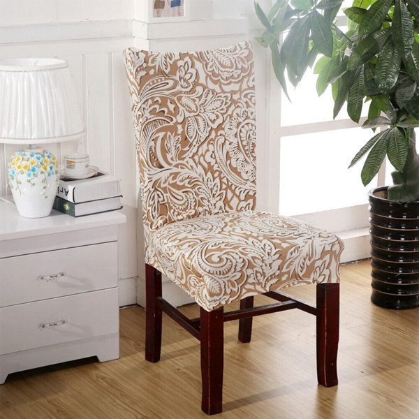 Charlton Home® Box Cushion Dining Chair Slipcover Wayfair